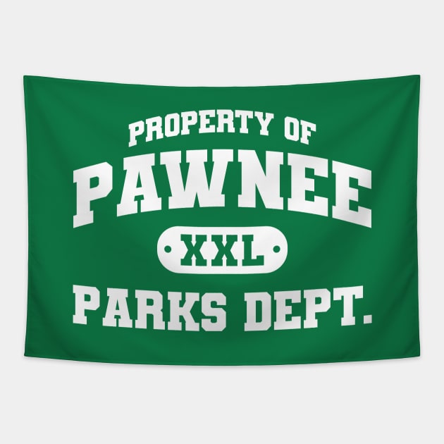 Property of Pawnee Parks Dept Tapestry by PodDesignShop