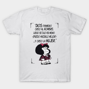 Mafalda Frases Humor T-Shirts for Sale | TeePublic