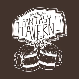 Fantasy Tavern - White Design T-Shirt