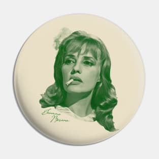 Retro Jeanne Moreau Verte Tribute Pin