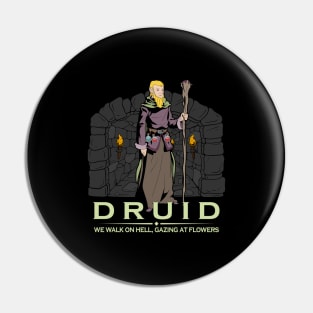 D20 Roleplaying Character - Druid Pin