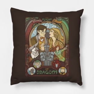 The Flight of Dragons Pillow