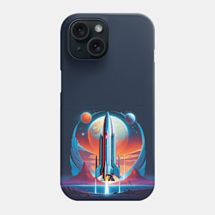 Interstellar rocket Phone Case