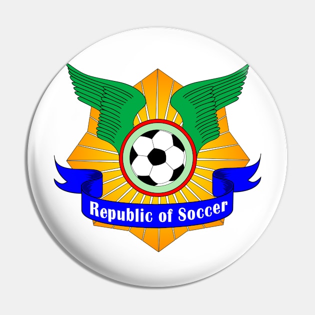 Republic of Soccer Pin by denip