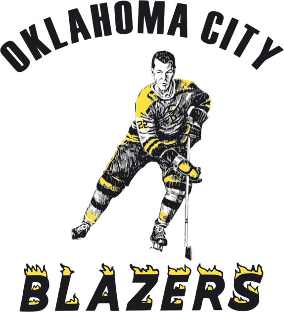 1967 Oklahoma City Blazers Kids T-Shirt by Throwback Hockey