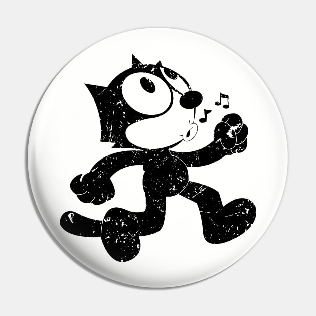 Felix The Cat keep walking Pin by iceiceroom