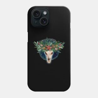 Holiday Deer Skull Phone Case