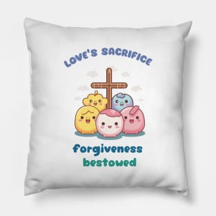 Good Friday RIP Jesus love's sacrifice forgiveness bestowed Pillow