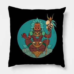 Aztec shaman Pillow