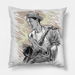 Dexter Gordon - An illustration by Paul Cemmick Pillow