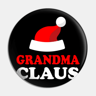 Grandma Claus Logo Design Pin