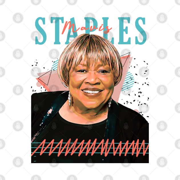 Mavis Staples Fan Art Retro Design // Vintage by Nandin Putri