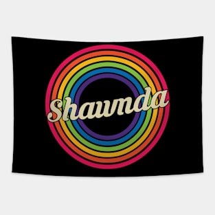 Shawnda - Retro Rainbow Style Tapestry