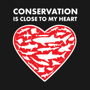 Sharks & Rays Conservation Heart T-Shirt