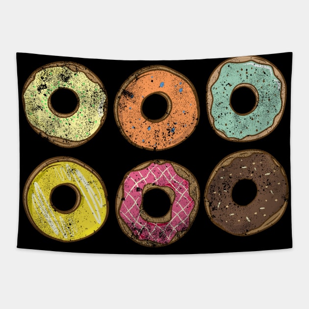 Colorful Donuts Tapestry by theglaze