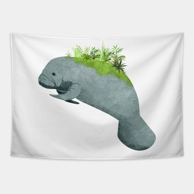 manatee Tapestry by KatherineBlowerDesigns