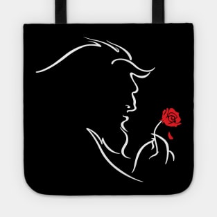 Beauty and the Beast Outline Tote