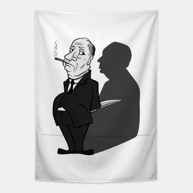 Alfred Hitchcock Presents... A Knife Tapestry by deancoledesign