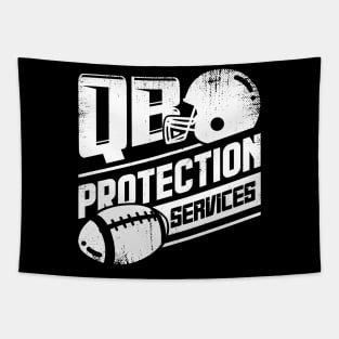 QB Protection Services Offensive Lineman Gift Tapestry