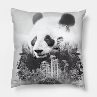 Panda Nature Outdoor Imagine Wild Free Pillow