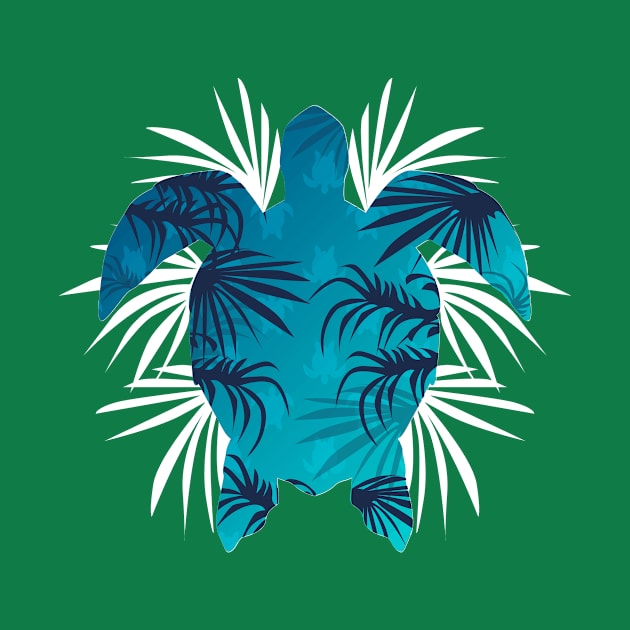 Hawaiian Sea Turtle Palm by bluerockproducts