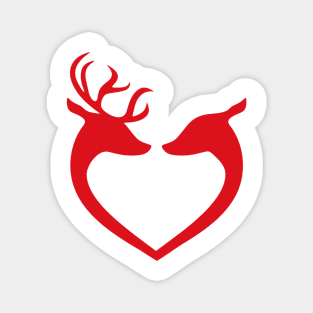 Reindeers Love Magnet