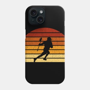 Vintage Sunset Lacrosse Gift For Lacrosse Players Phone Case