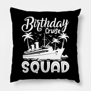 Birthday Cruise Squad Birthday Party Tee Cruise Squad 2024 Pillow