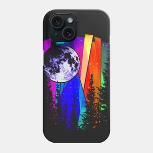 Northern Lights Moon Phone Case