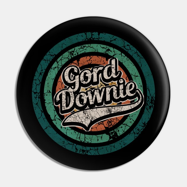 Gord Downie // Retro Circle Crack Vintage Pin by People Mask