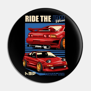 Mr2 Ride The Jdm Wave Pin