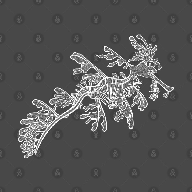 Leafy Seadragon - super cute detailed seadragon drawing by Green Paladin