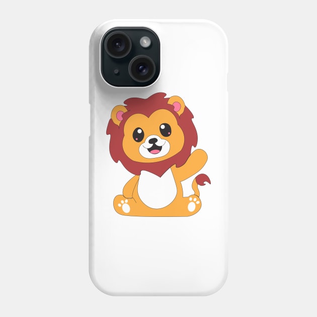 cute lion Phone Case by creationsbysana