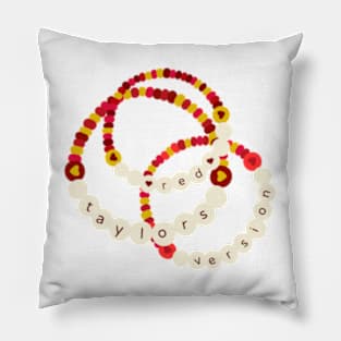 Red Friendship Bracelet Pillow