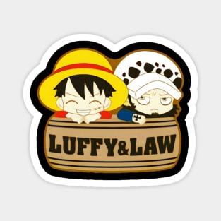 Luffy and law Magnet