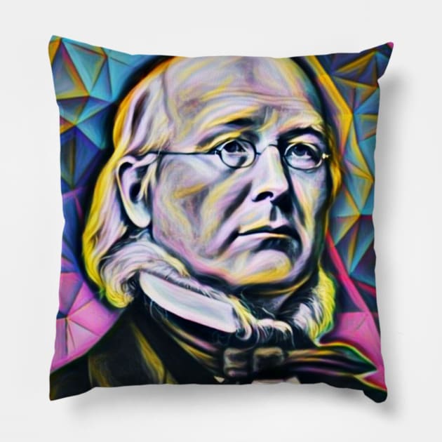 Horace Greeley Portrait | Horace Greeley Artwork 2 Pillow by JustLit
