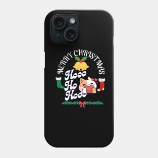 Merry Christmas HO HO HO Santa Cat Phone Case