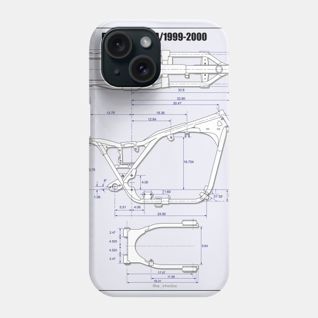 FXR blueprint Phone Case by the_vtwins