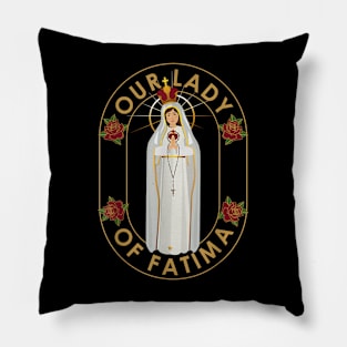 Our Lady of Fatima Rosary Prayer Holy Blessed Mary Catholic Pillow