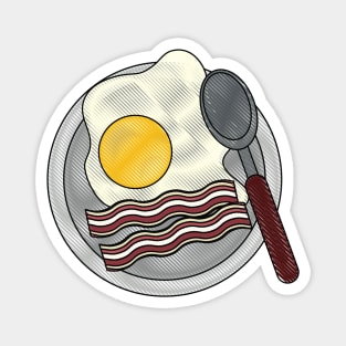 Bacon and Eggs Breakfast Magnet