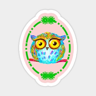 Funny owl Magnet