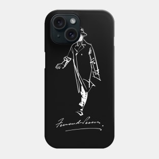 Fernando Pessoa-Portuguese poet, Literature, poetry Phone Case