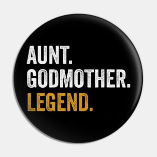 Aunt Godmother Legend Vintage Pin