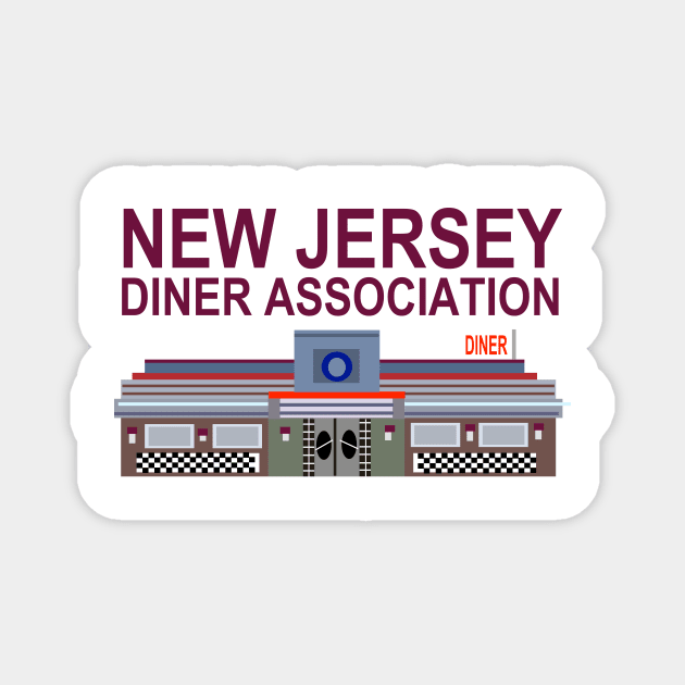 New Jersey Diner Association Magnet by SPINADELIC