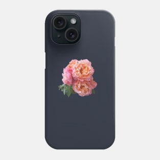 Pink Rose Bouquet in a terracotta vase Phone Case