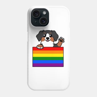 Love is Love Puppy - Bernese v2 Phone Case