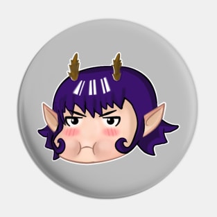 POUTING DEMON GIRL Pin