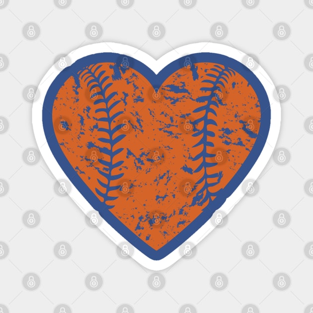 I <3 Baseball (Orange) Magnet by kellyoconnell