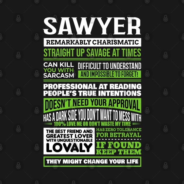 Sawyer by Ban Guns Not Books- Typography fullcolor