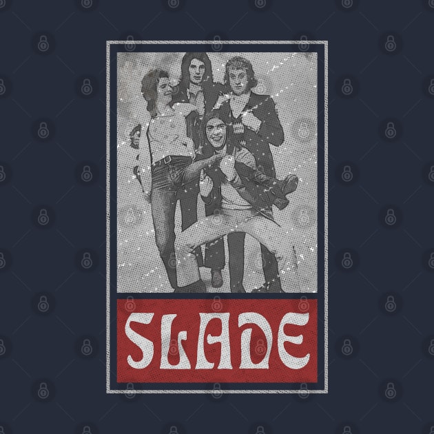 Slade 70s Retro Style Banner Fan Art by VintageMimi